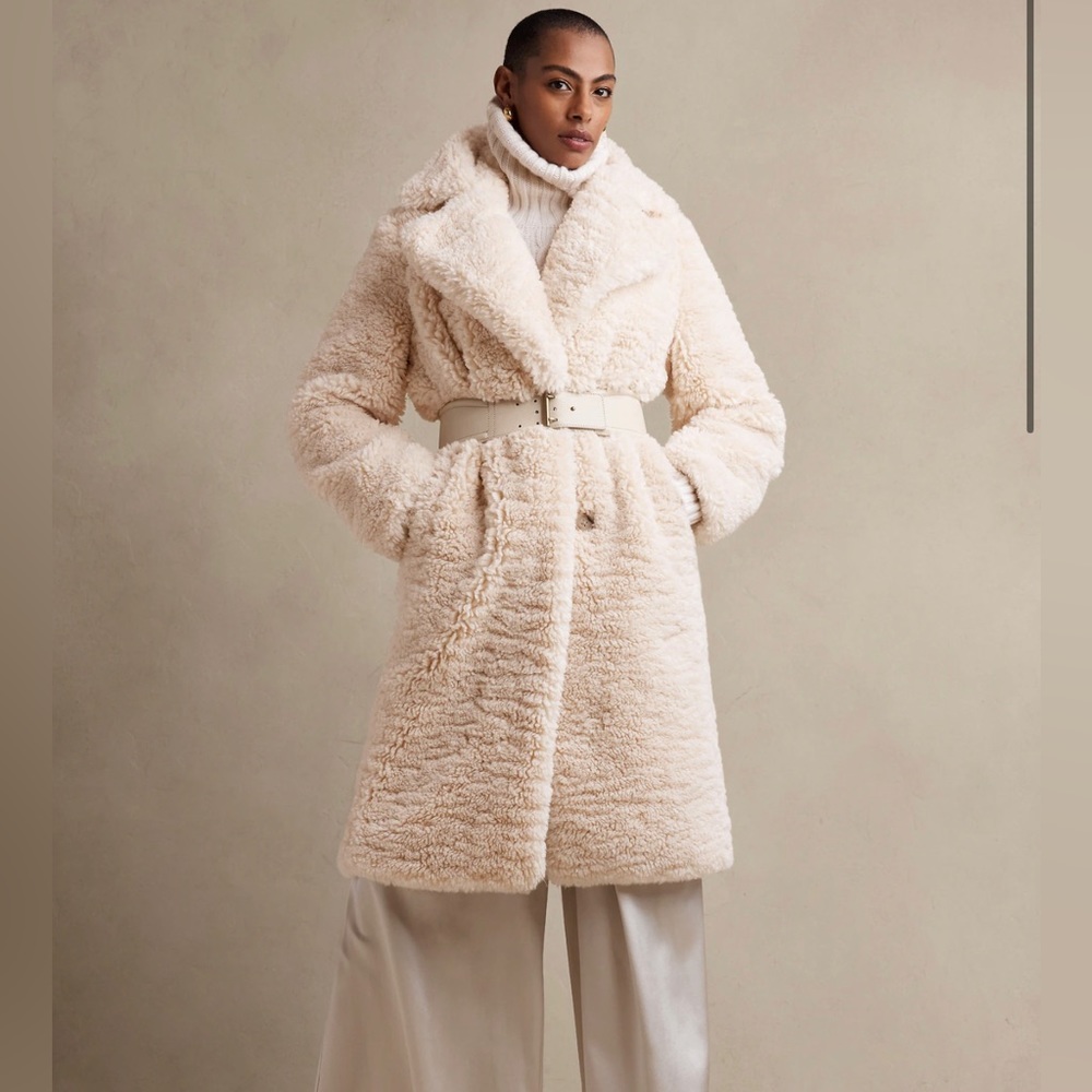 Banana Republic Serres Sherpa Car Coat